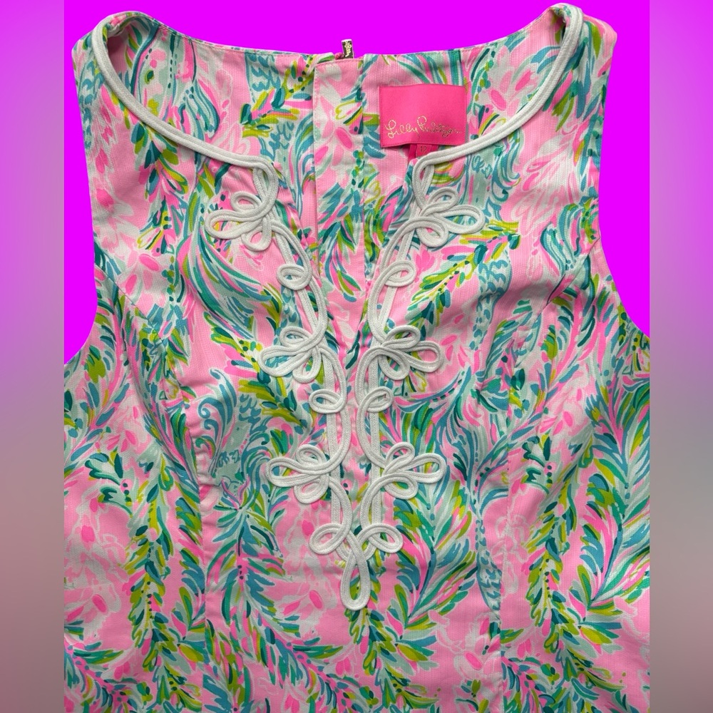 Lilly Pulitzer Unicorn Of The Sea Style Shift Dress NWOT Size 12 - Picture 3 of 4